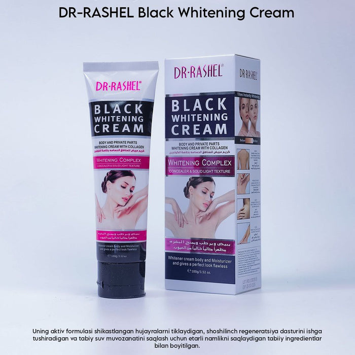 DR.RASHEL Black Whitening Cream Oqarturuvchi Krem